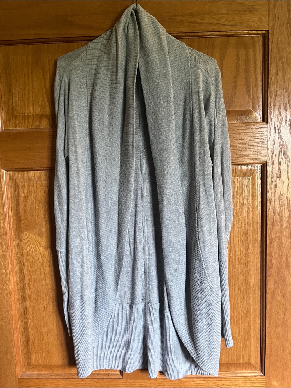 Light Gray Womens's Open-Front Cardigan Sweater